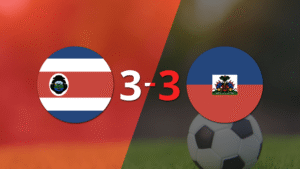 Con triplete de Duckens Nazon, Haití empató con Costa Rica
