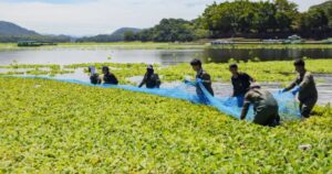 MOP extrajo 238.8 toneladas de basura del lago Suchitlán - La Prensa Gráfica